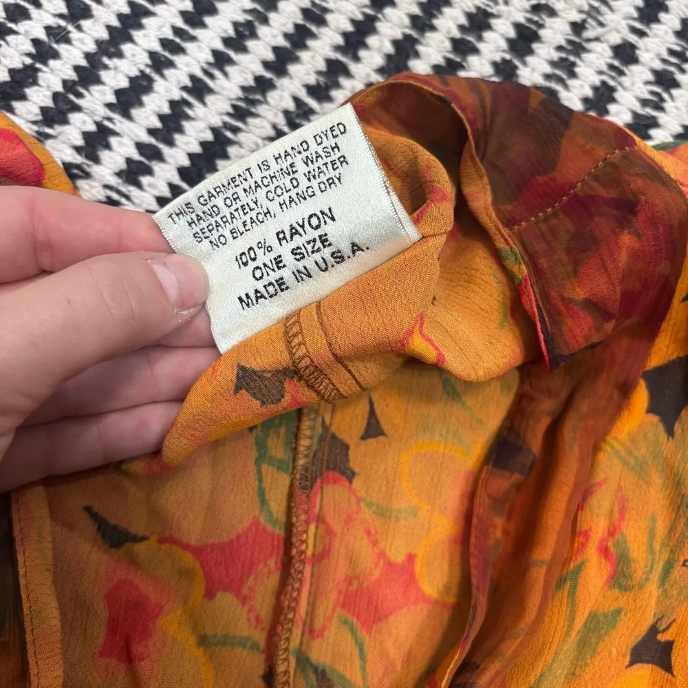 Vintage Floral Maxi Dress - Picture 7 of 7